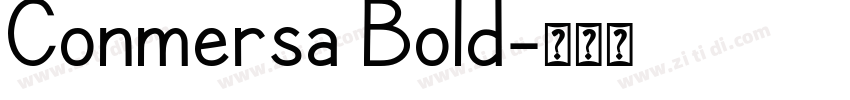 Conmersa Bold字体转换